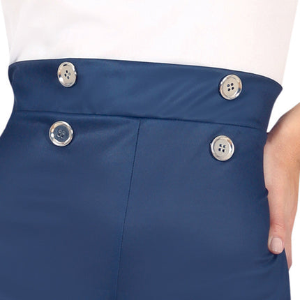 Kostym Blå Vit Damer Sailor