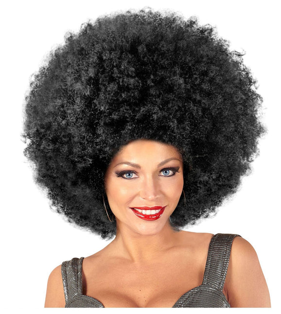 Svart peruk Afro Maxi