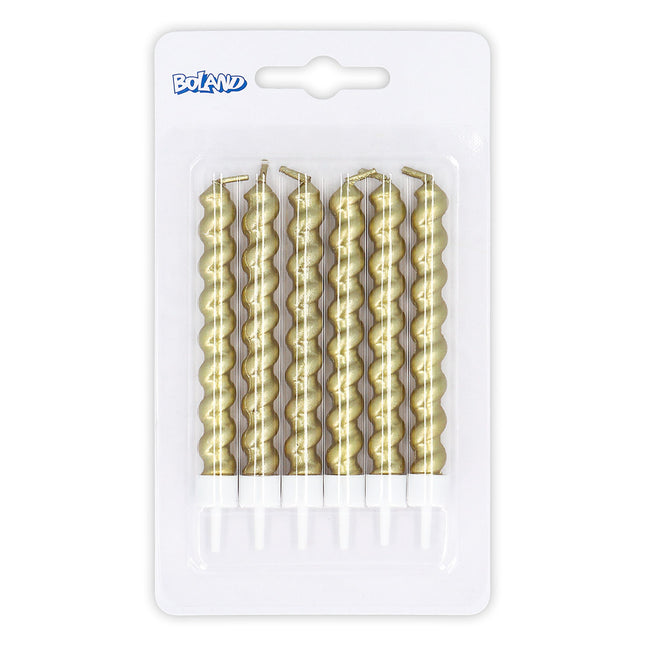 Guldljus på hållare 6st