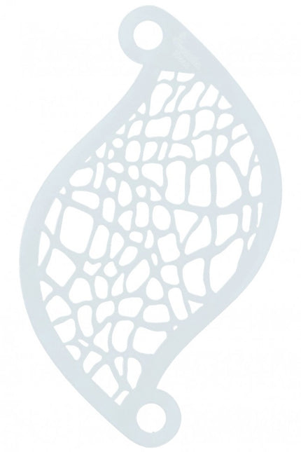 Vit sminkmall med ormtryck