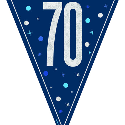 70 år Girlang Blå 2,5m