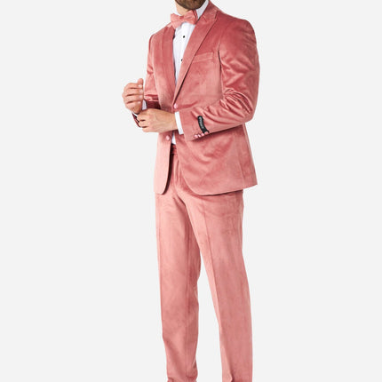Ljusrosa sammet smoking herr <tc>OppoSuits</tc>