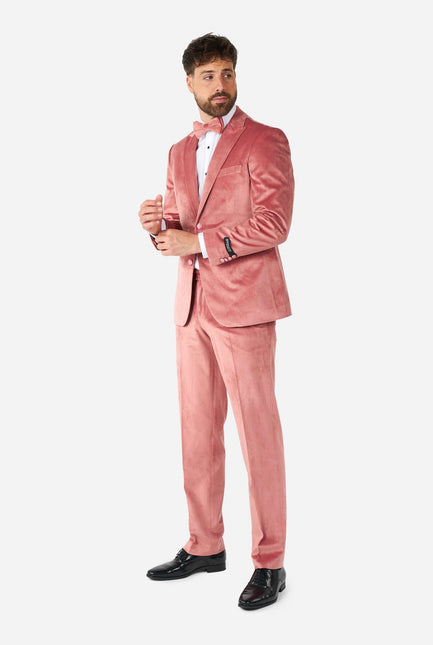 Ljusrosa sammet smoking herr <tc>OppoSuits</tc>