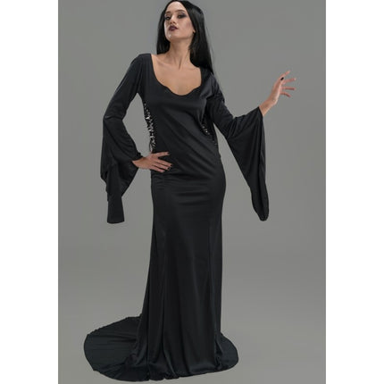Costume Wednesday Morticia Klänning