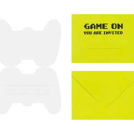 Inbjudningar till spelparty 16cm 6st