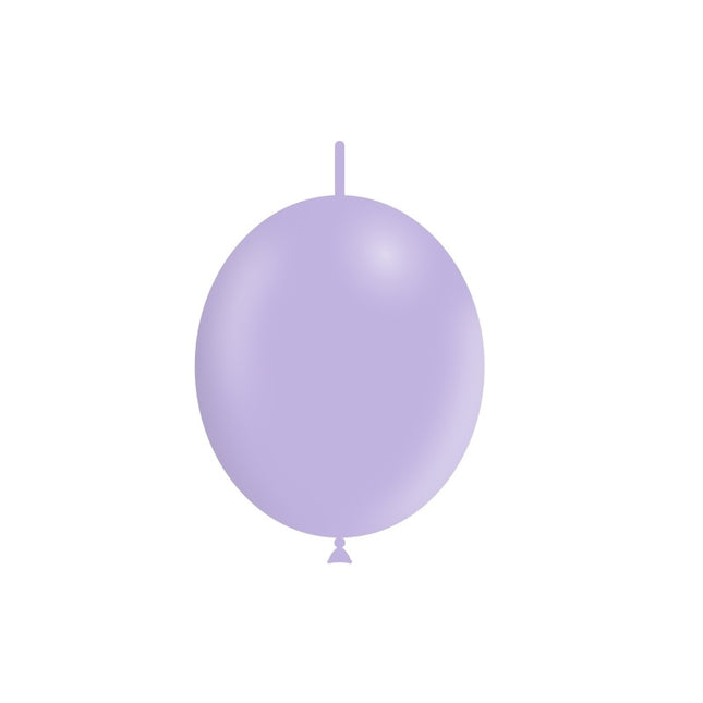 Lilac Button Balloons Pastell 30cm 50st