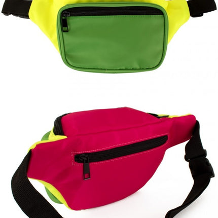 Höftväska Rosa/Gul/Grön