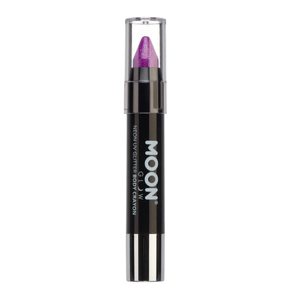 Moon Glow Neon UV Glitter Body Crayons Lila 3,2g