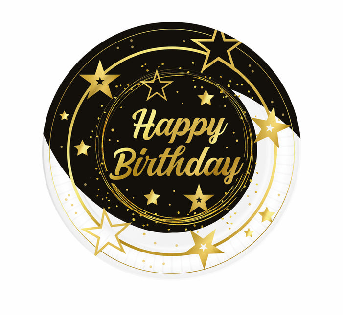 Happy Birthday-tallrikar 23cm 6st