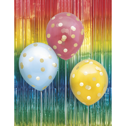 Regnbågsfärgad dörrgardin 2m