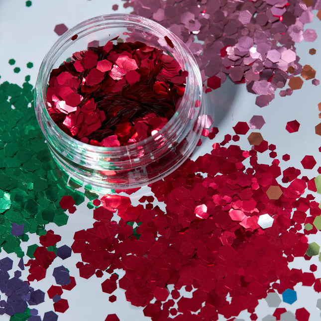 Moon Glitter Classic Chunky Glitter Röd 3g