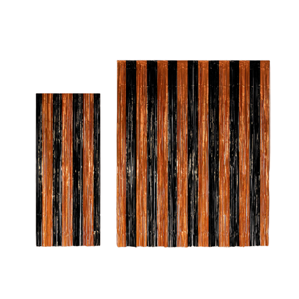 Halloween Dörrgardin Svart Orange 2,4 m