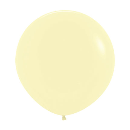 Ballonger Pastell Matt Gul 61cm 10st