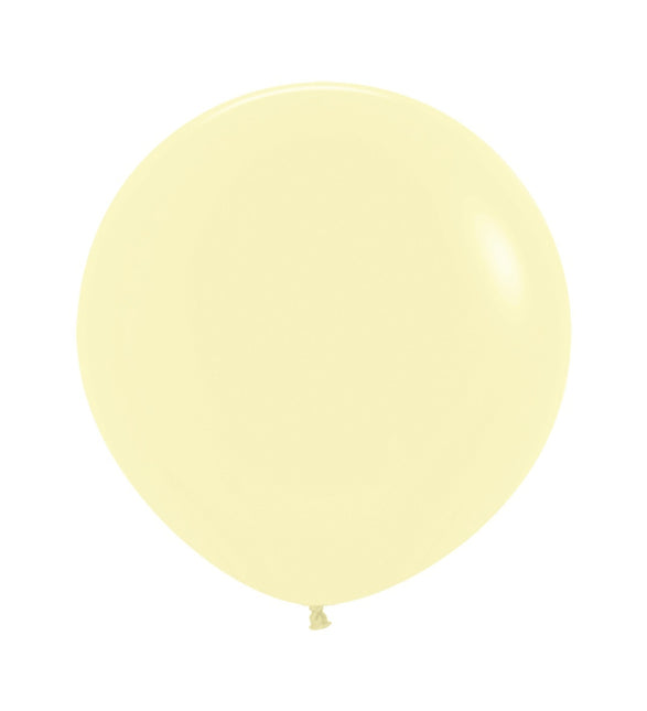 Ballonger Pastell Matt Gul 61cm 10st