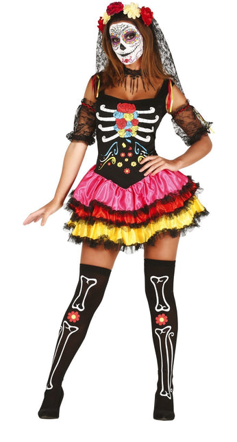 Catrina Halloween Kostym Dam