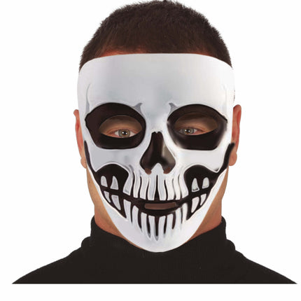 Svartvit Halloween-mask Skelett