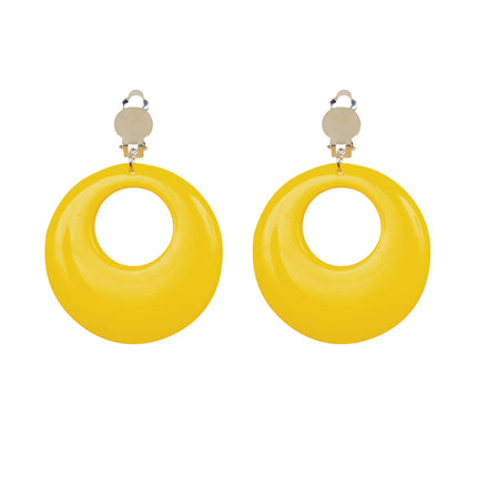 Neon gula örhängen