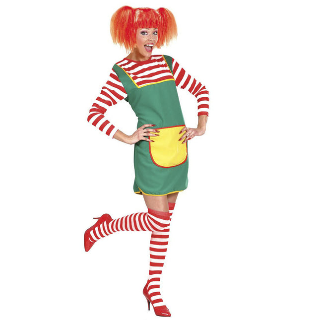 Röd-vit strumpa 64cm