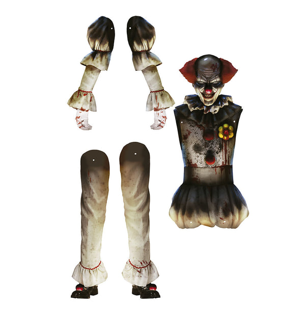 Halloween Docka Clown 1,8m