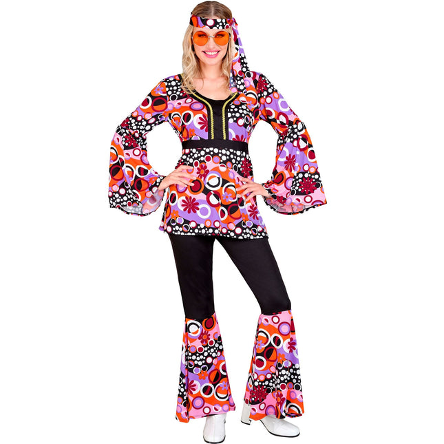 Disco Kostym Rosa Dam 3 delar