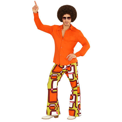 Disco 70S Blus Herr Orange