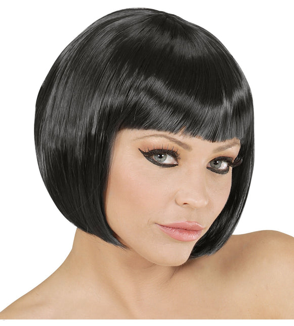 Svart peruk Bobline