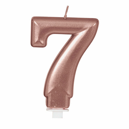 Roséguldljus 7 år 8cm