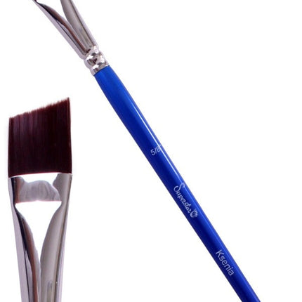 Blå Schminkborste Vinkel nr 5/8