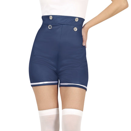 Kostym Blå Vit Damer Sailor