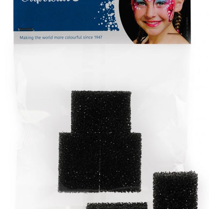 Svart svamp punkt 5st