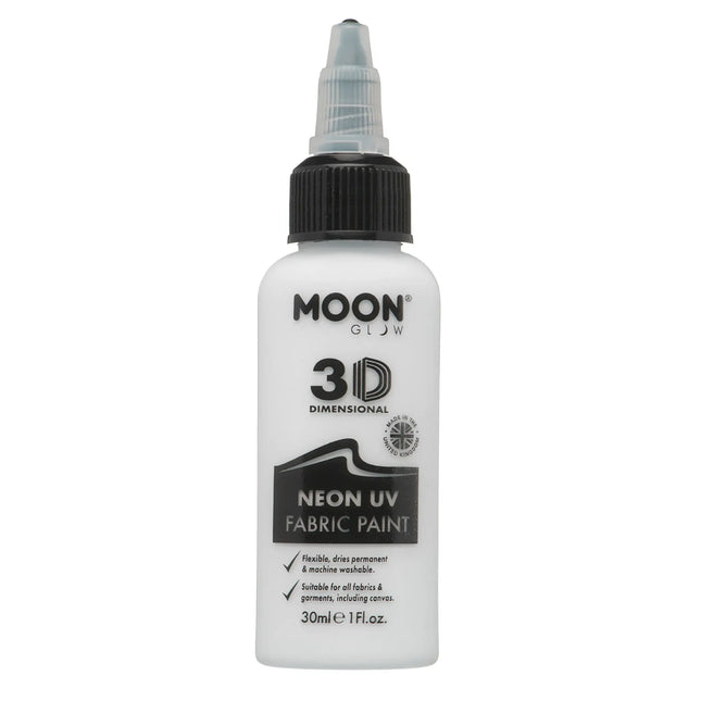Moon Glow Neon UV-tygfärg 30ml Vit 30ml