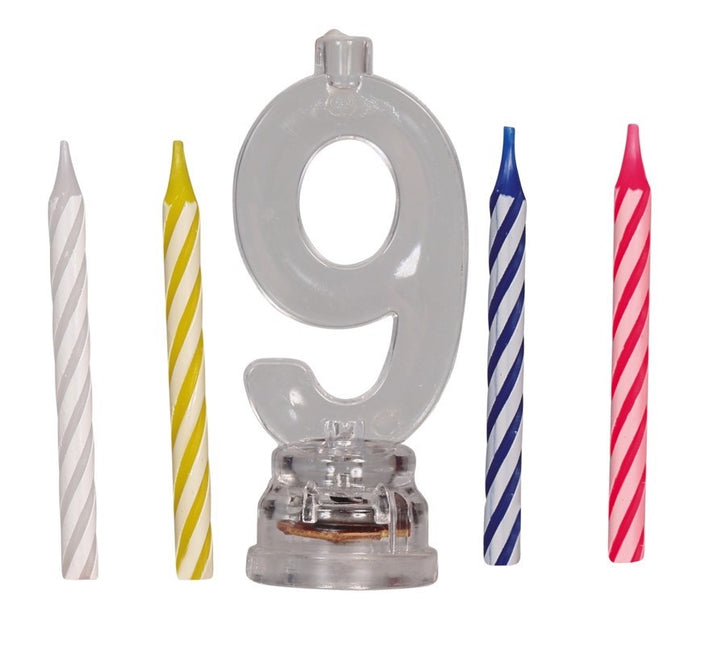 Ljusstake 9 år Led 13cm