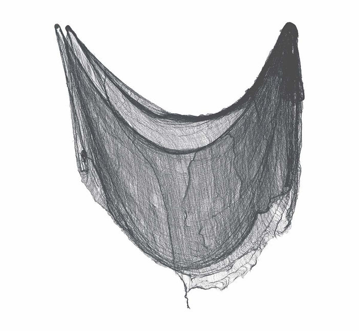 Halloween-gardin svart tyg 2,28 m