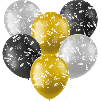 Nyårsafton Ballonger 6st