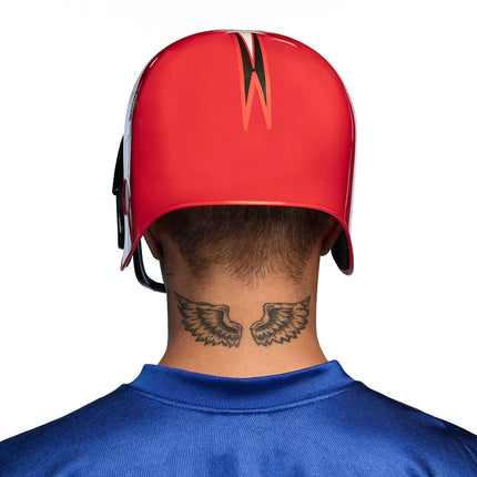 Amerikansk fotbollshjälm Röd