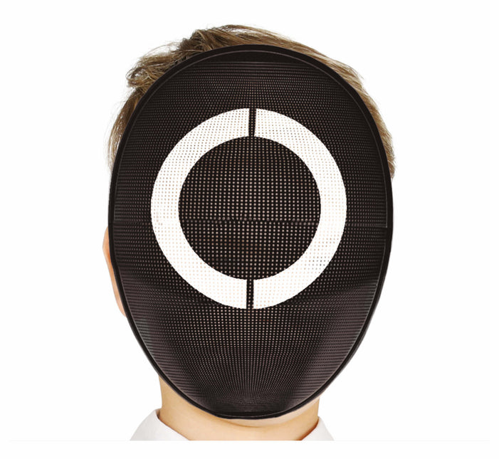 Svart mask Vit Circkel