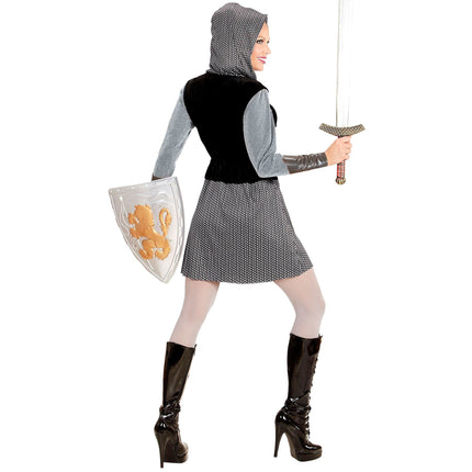 Riddarklänning Svart Grå Dam