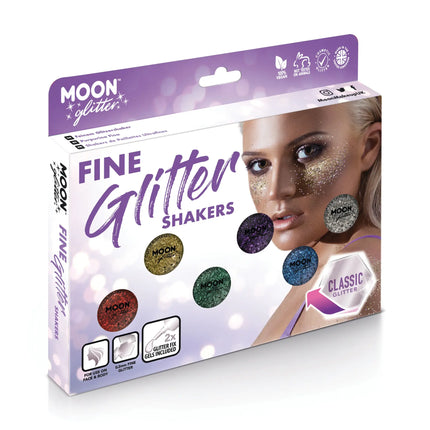 Moon Glitter Classic Fine Glitter Shakers Röd 5g