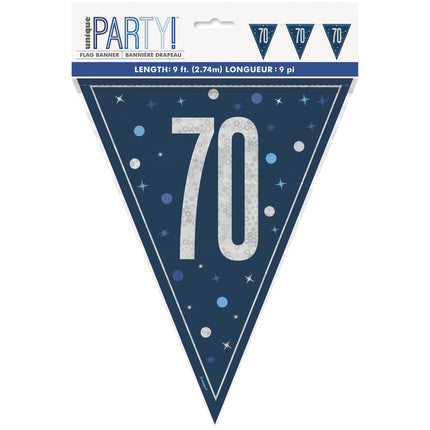 70 år Girlang Blå 2,5m