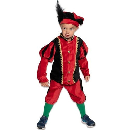 Pietenpak Kind Katoen Röd/Svart