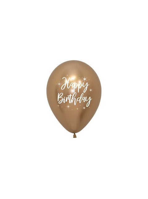 Ballonger Happy Birthday Radiant Reflex Mix 25st