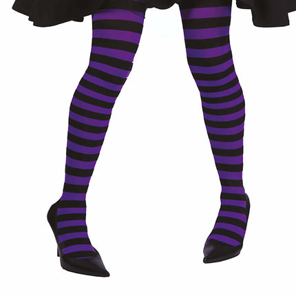 Lila strumpbyxor Randiga