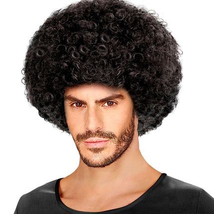 Svart Afro Unisex Peruk