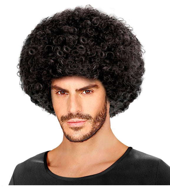 Svart Afro Unisex Peruk