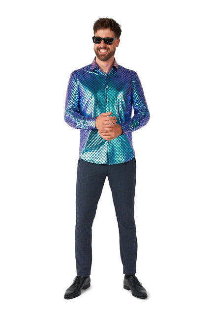 Sjöjungfru Disco Skjorta Herr <tc>OppoSuits</tc>