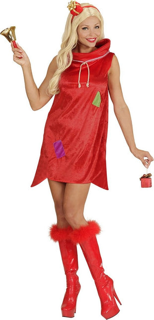 Tomteklänning Julsäck med present Hårband