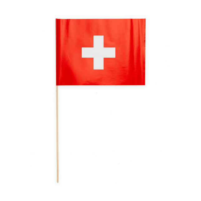 Schweiz Flagga 10st