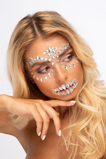 Moon Terror Halloween Ansiktssmycken Sockerdödskalle