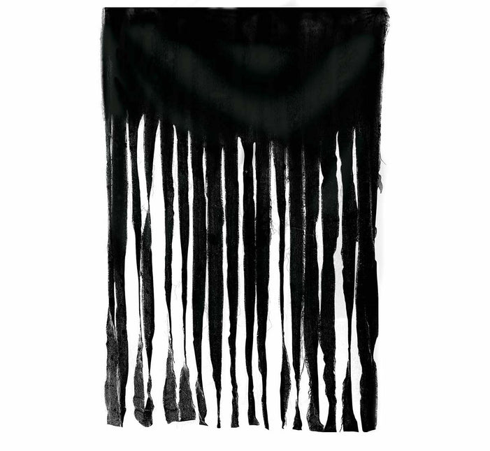 Svart dörrgardin tyg 2m