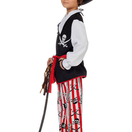 Piratdräkt Svart Vit Pojke